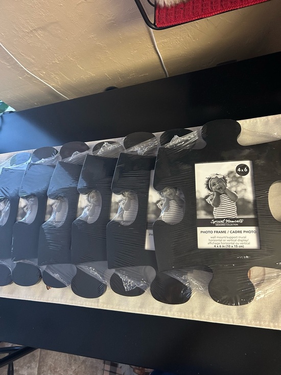 Special Moments Other - Set of 8 Black puzzle picture frames. New